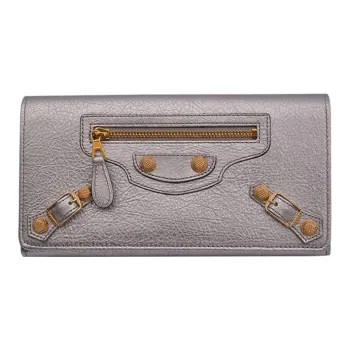 Balenciaga Sheepskin Wallet Regular Women's Gray