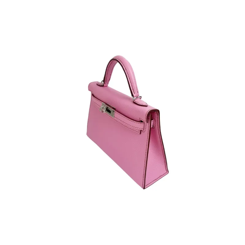 HERMES Mini Kelly Generation 1 Epsom Leather Kelly Bag Shoulder Bag Crossbody Bag Handbag Regular Women's 5P Pink-4