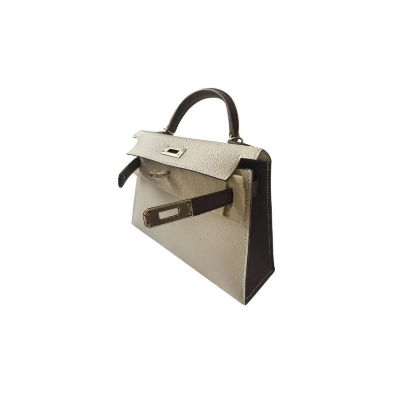HERMES Mini Kelly Epsom Leather Kelly Bag Handbags Regular Women's Bordeaux Burgundy-1