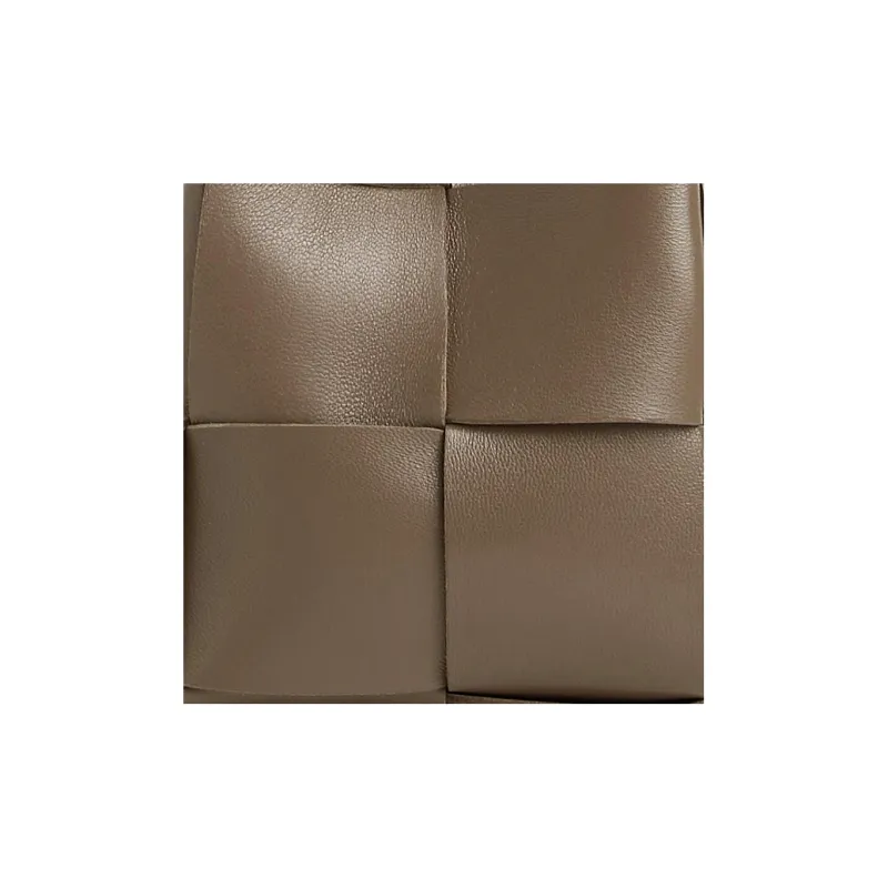Bottega Veneta CASSETTE Lambskin Bucket Bags Shoulder Bag Crossbody Bag Mini Women's Taupe-3
