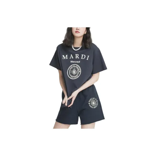 MARDI MERCREDI T-Shirts Unisex Marine Blue