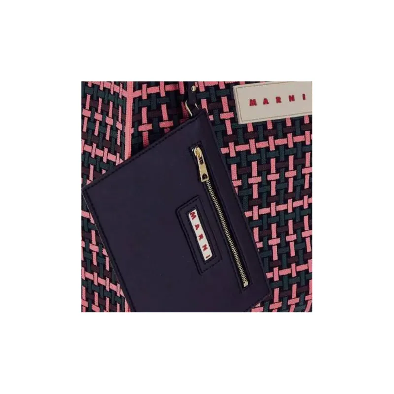MARNI Polyester Tote Bag, Shopping Bag, Handbag Medium Size Women's Red-3
