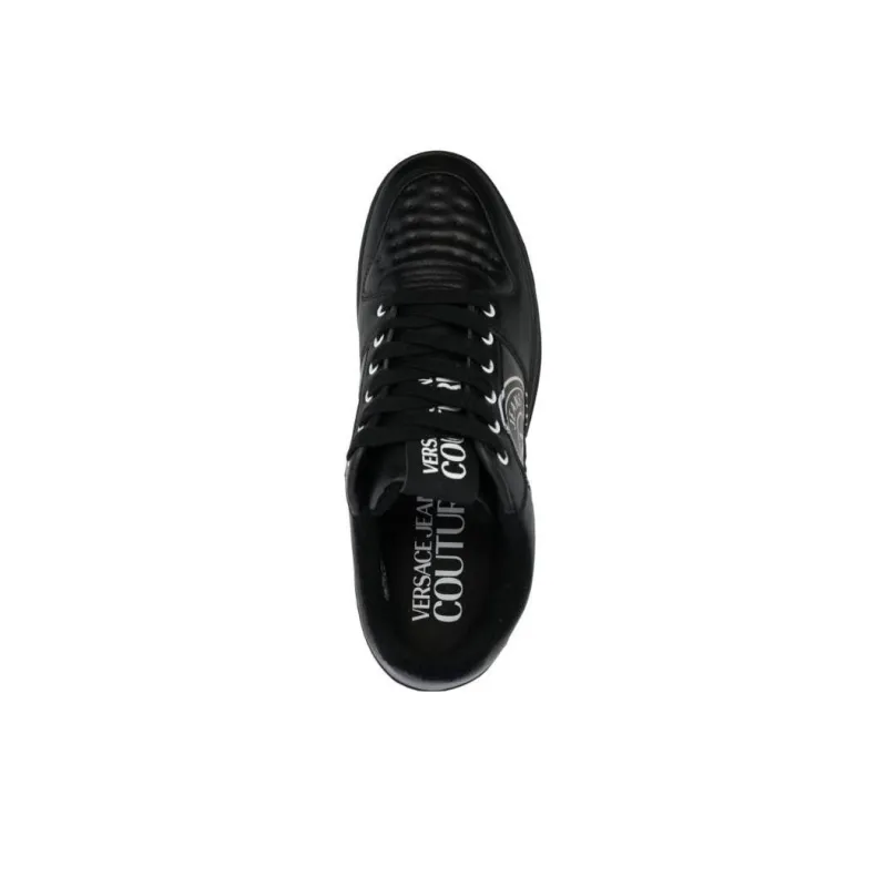 VERSACE JEANS Couture Starlight Logo-print Leather Sneakers-4