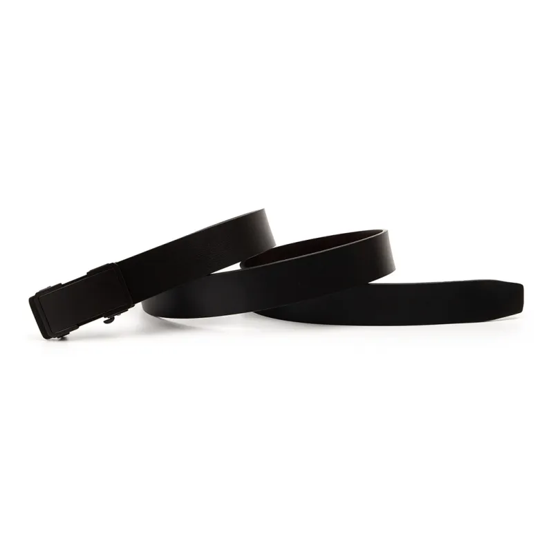BAIJUAN Square Automatic Buckle Strap Width 3.5cm Leather Belts Men's-3