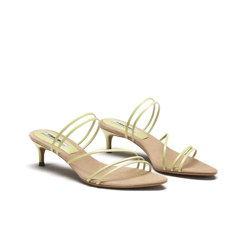 73Hours Coachella Strap Sandals Women's Light Yellow-2