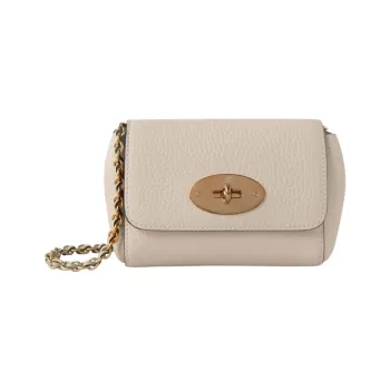 Mulberry Lily Leather Shoulder Bag Women's Gray