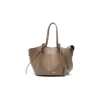 YUZEFI Calfskin Portable Crossbody Bag, Shoulder Bag Women's Camel Brown