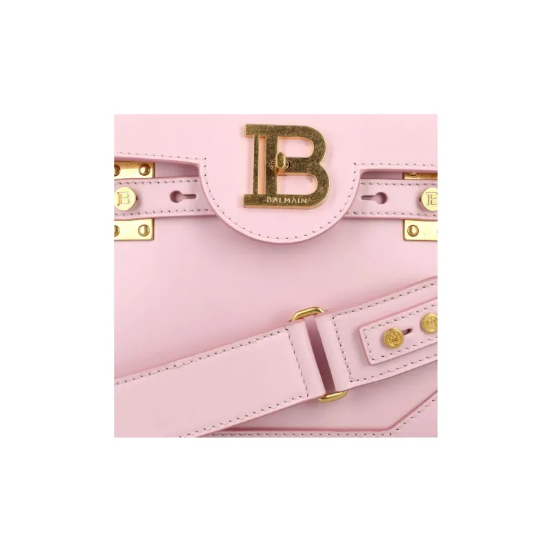 BALMAIN B-BUZZ Calfskin Handbag Shoulder Bag Crossbody Bag Regular Women's Light Rose-5