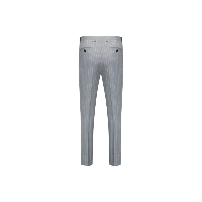 G· Mons Casual Pants Men Gray Stripes-1