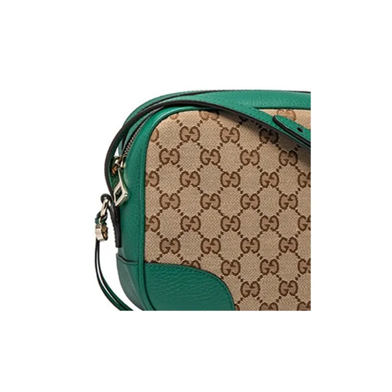 GUCCI Canvas With Leather Camera Bags Shoulder Bag Crossbody Bag Regular Women's Green/Ebony-4