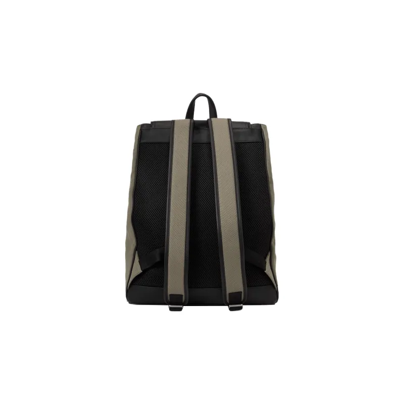 KARL LAGERFELD Cow Leather With Cotton Backpack Regular Men's Matcha Green-1