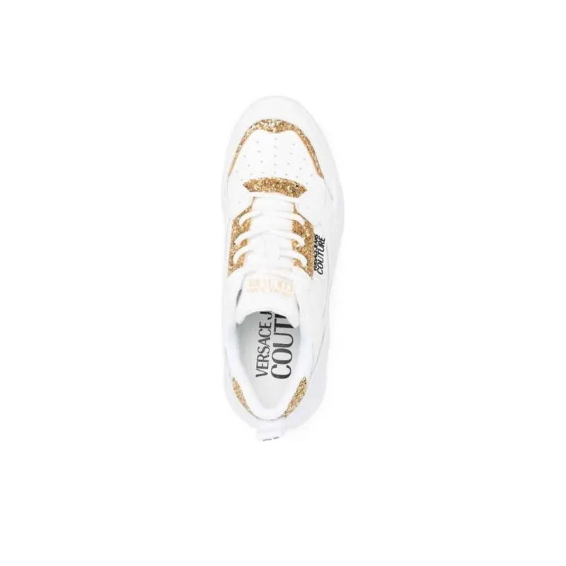 VERSACE JEANS Couture Logo-patch Glitter-detailing Sneakers-4