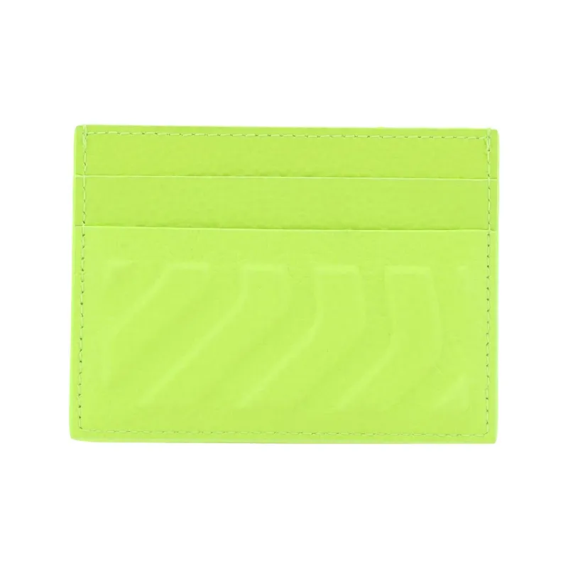 Balenciaga Calfskin Card Holder Card Holder Regular Men's Neon Yellow-1