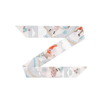 HERMES Silk Scarves Unisex Multicolor
