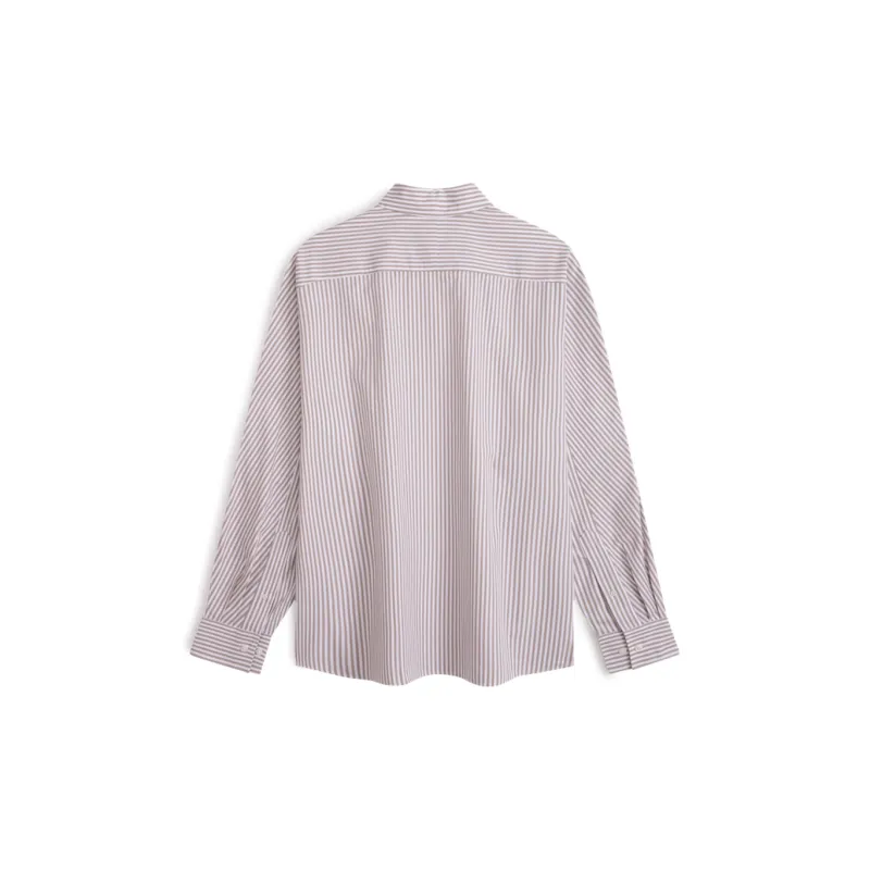 CALVIN KLEIN Simple Collection Shirt Unisex Brown White Stripes-1