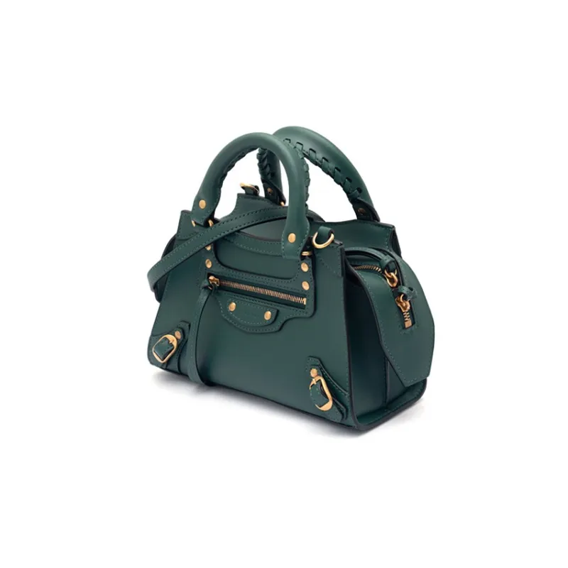 Balenciaga Calfskin Shoulder Bag Crossbody Bag Handbag Mini Women's Deep Forest Green-1