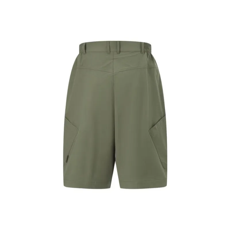 LiNing China Li Ning Dadiwuhen Series Casual Shorts Men Army Canvas Green-1