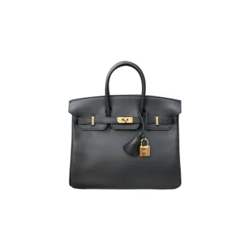HERMES Birkin Jonathan Leather Birkin Bag Handbags Regular Women's 89 Noir Black