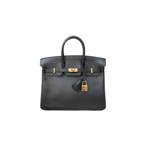HERMES Birkin Jonathan Leather Birkin Bag Handbags Regular Women's 89 Noir Black