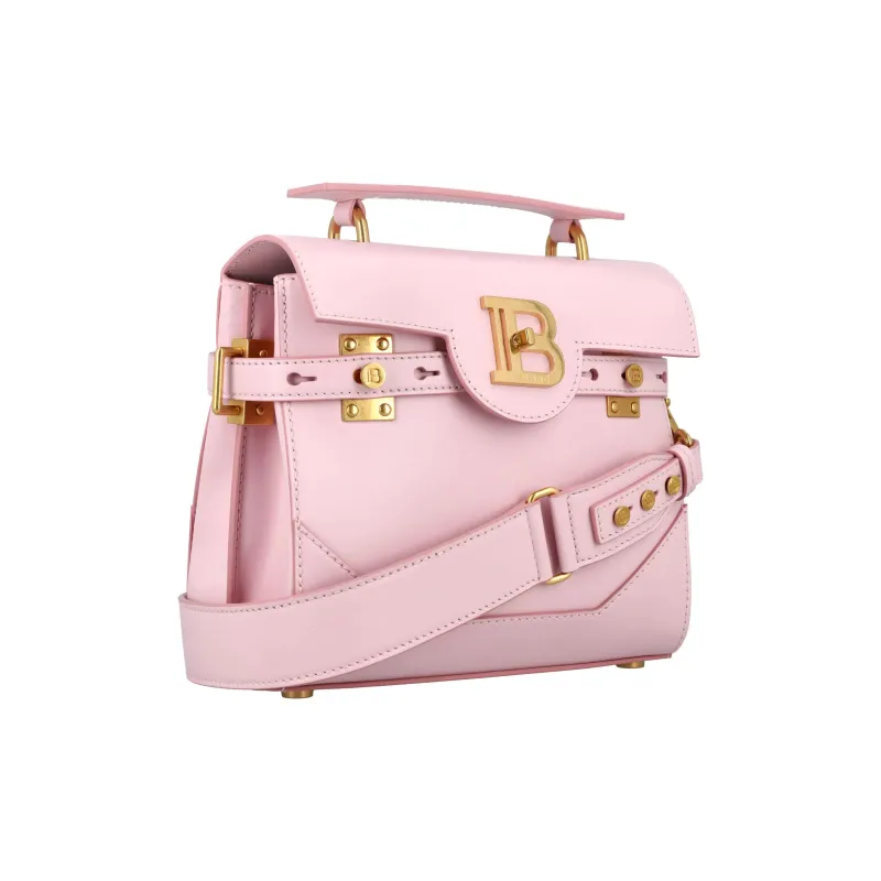 BALMAIN B-BUZZ Calfskin Handbag Shoulder Bag Crossbody Bag Regular Women's Light Rose-1