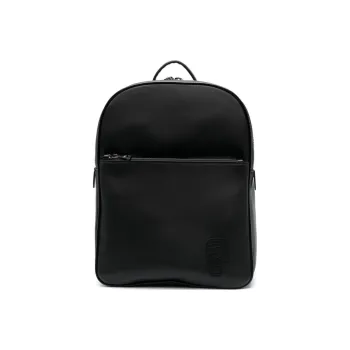 KARL LAGERFELD K/Ikonik Polyurethane Backpack Men's Black