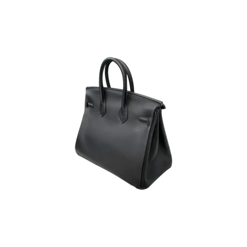 HERMES Birkin Jonathan Leather Birkin Bag Handbags Regular Women's 89 Noir Black-1