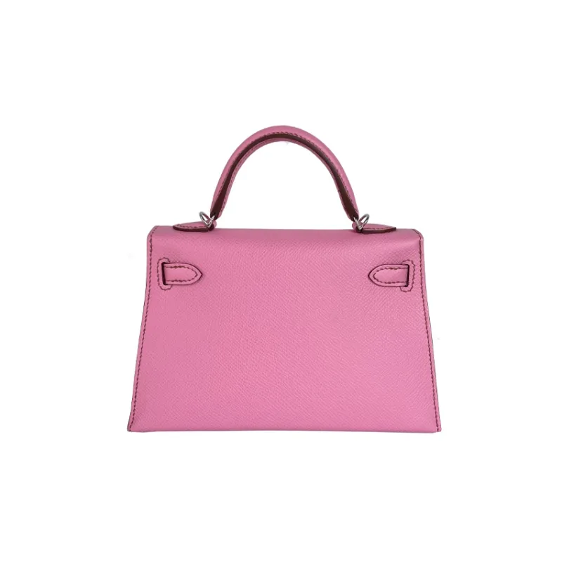 HERMES Mini Kelly Generation 1 Epsom Leather Kelly Bag Shoulder Bag Crossbody Bag Handbag Regular Women's 5P Pink-1