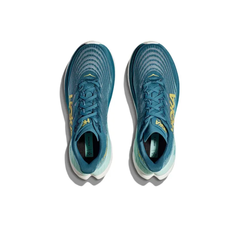 HOKA ONE ONE Mach 5 Cushioning Breathable Low-Top Running Shoes Unisex Green-3