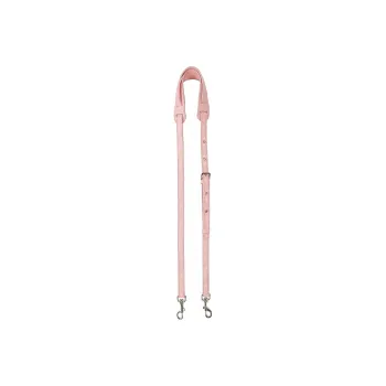 MCM Visetos Canvas With Leather Trim Bag Straps Women's Pink