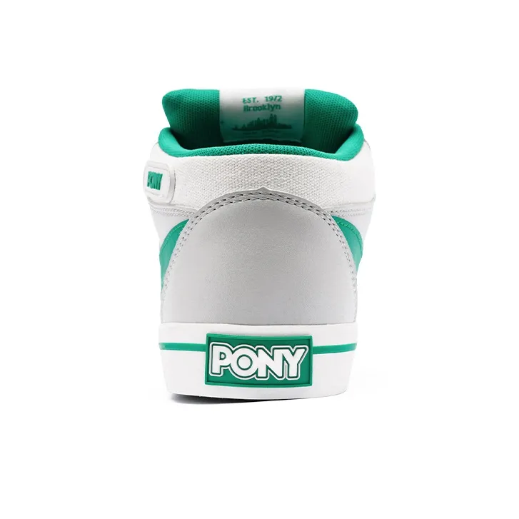 PONY Atop Low Top Skateboard Shoes Unisex Gray Green-3