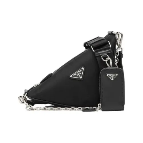PRADA Nylon cardigan Bag Portable Crossbody Bag the Bag Women's Black