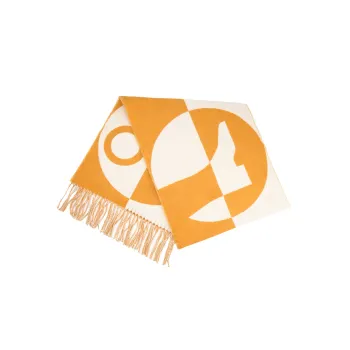 HERMES Cashmere Knit Scarves Unisex