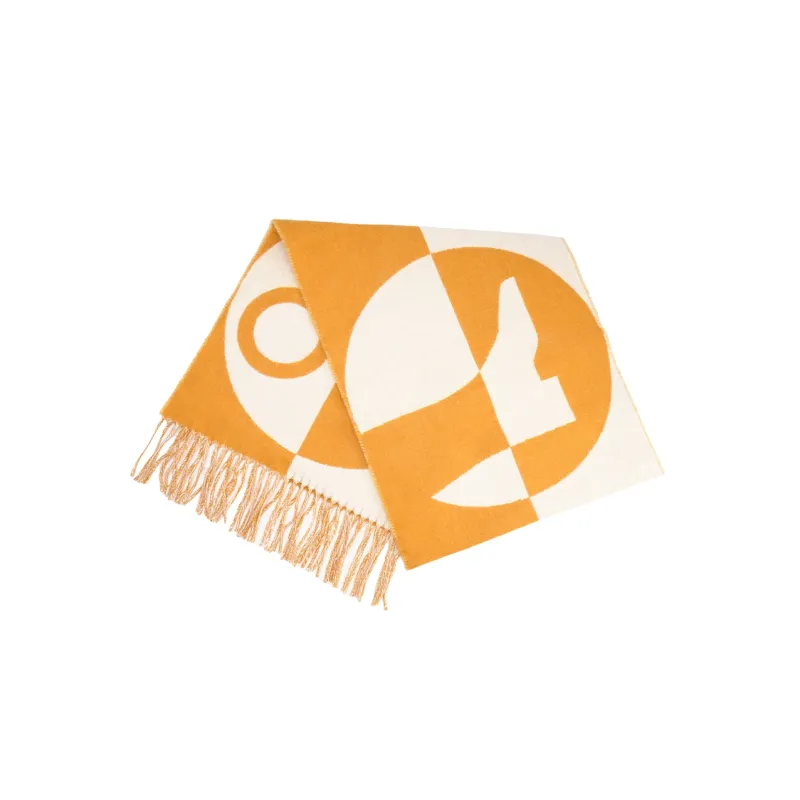 HERMES Cashmere Knit Scarves Unisex-0