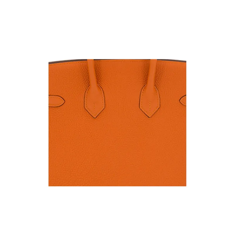HERMES Birkin Togo Calfskin Birkin Bag Handbags Regular Women's 9J Feu Flame Orange-4