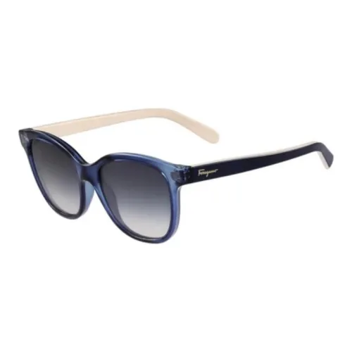 FERRAGAMO Plastic Irregular Shape Sunglasses Women's Blue