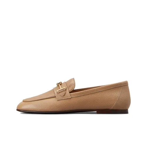 TOD'S Logo-plaque Leather Loafers