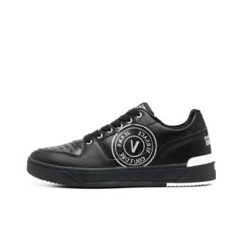 VERSACE JEANS Couture Starlight Logo print Leather Sneakers