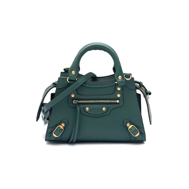 Balenciaga Calfskin Shoulder Bag Crossbody Bag Handbag Mini Women's Deep Forest Green-0