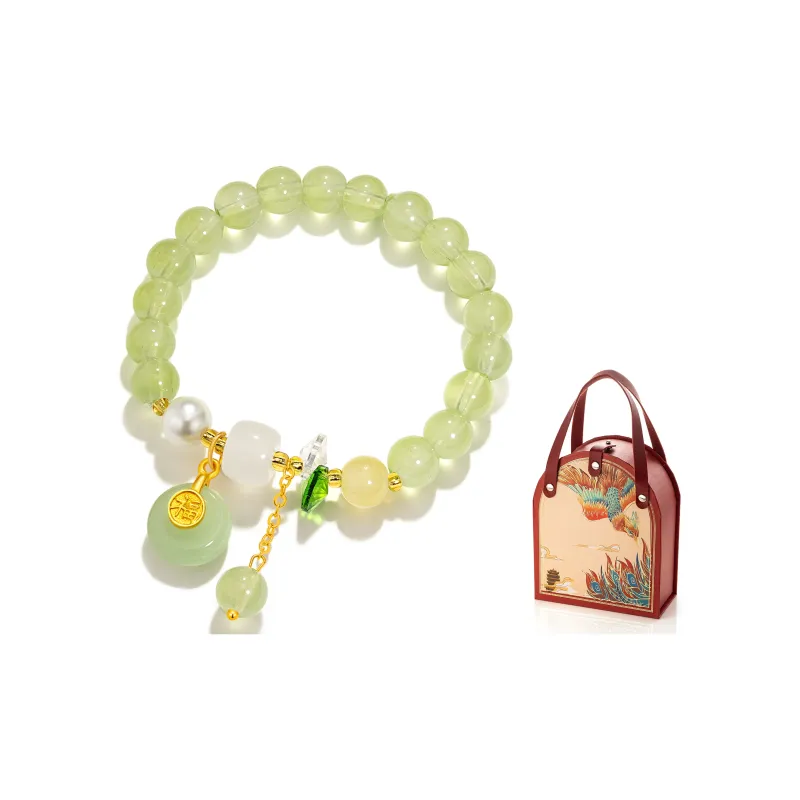 Jodie&Kevin Colored Glaze Bracelets Women's Green White-5