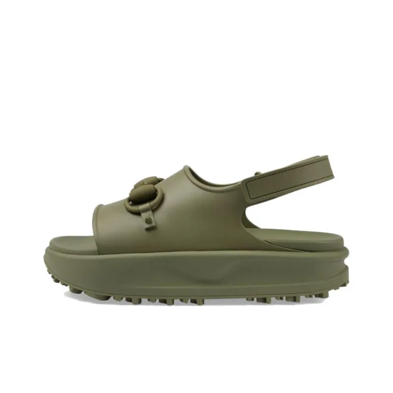GUCCI Horsebit Flatform Sandal 'Green'-0