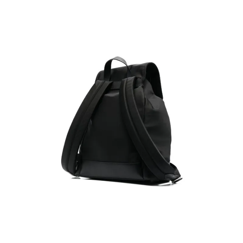 KARL LAGERFELD Polyurethane Backpack Men's Black-1