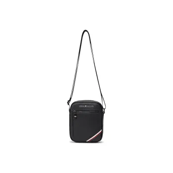 Tommy Hilfiger Artificial Leather Shoulder Bag Medium Size Men's Black