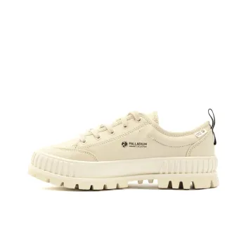 Palladium Pallashock Lo Organic 2 Abrasion Resistant Breathable Low Top Skateboard Shoes Unisex Beige