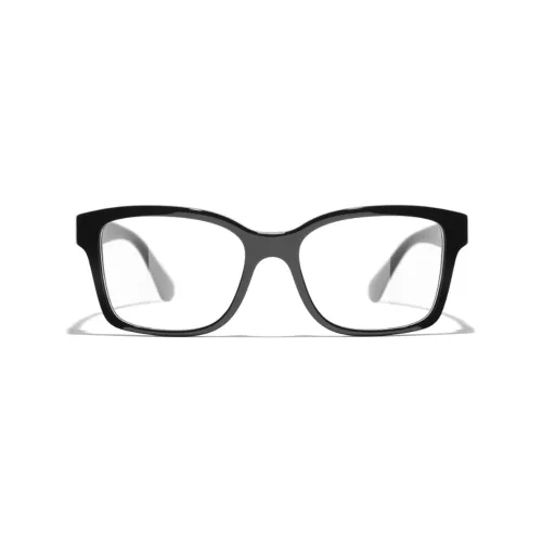 CHANEL Eyeglass Frames Unisex Black