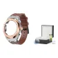 Silver Rose Brown Band+Watch Box+Tempered Glass Screen Protector