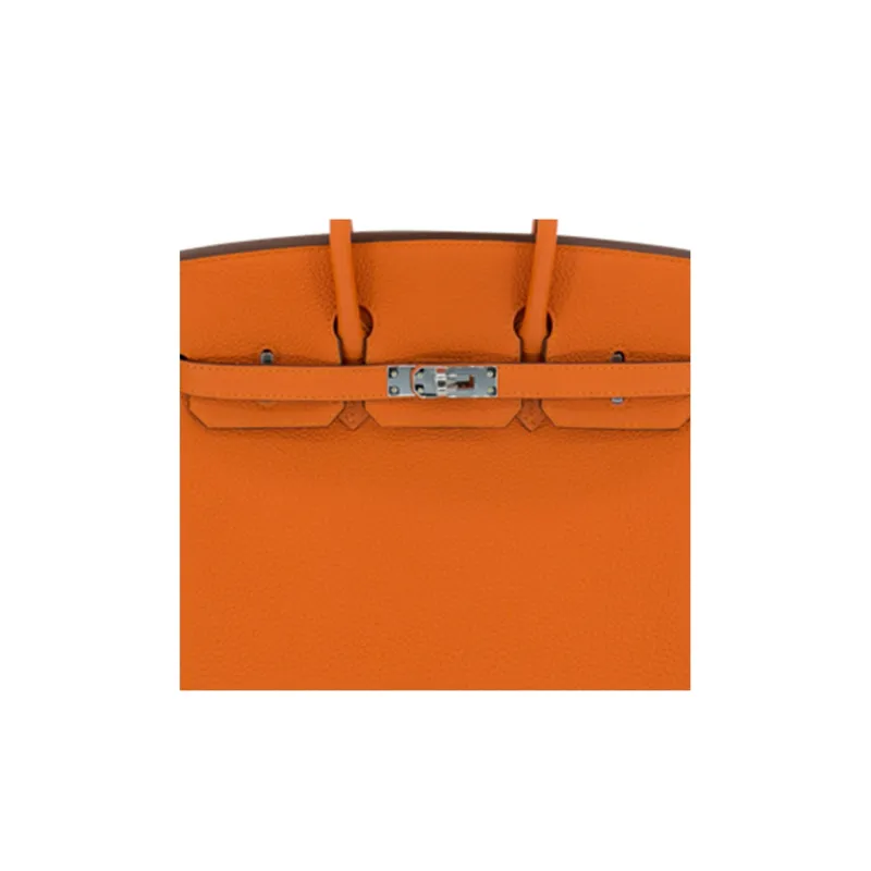 HERMES Birkin Togo Calfskin Birkin Bag Handbags Regular Women's 9J Feu Flame Orange-3