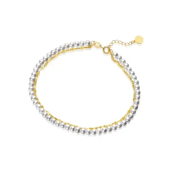 ME LUXE Freshwater Pearl Bracelet French Elegant Holiday And Anniversary Gift Women's