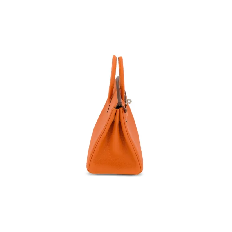 HERMES Birkin Togo Calfskin Birkin Bag Handbags Regular Women's 9J Feu Flame Orange-1
