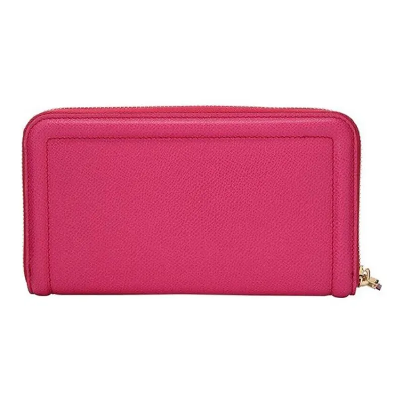 FERRAGAMO Cow Leather Handheld Wallet Women's Pink-2