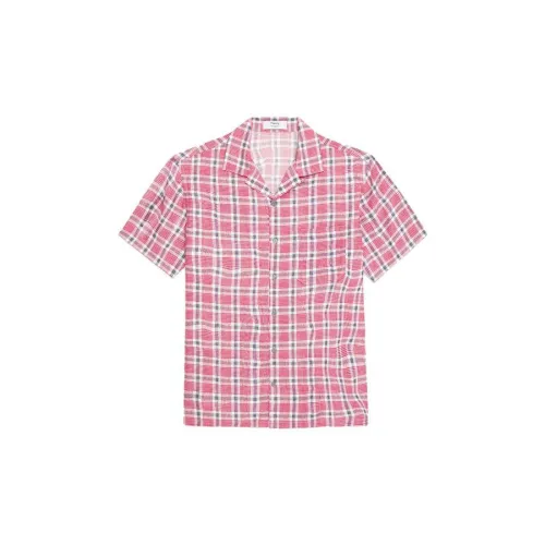 THEORY Designer Co-authored Collection Shirts Men Mixed Red